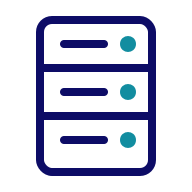 Pictogramme de serveur de datacenter